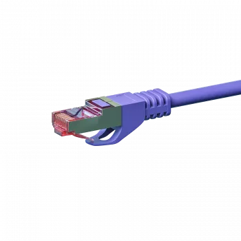 DSIT CAT 6 síťový kabel LSOH - S/FTP - 5 metrů - fialový