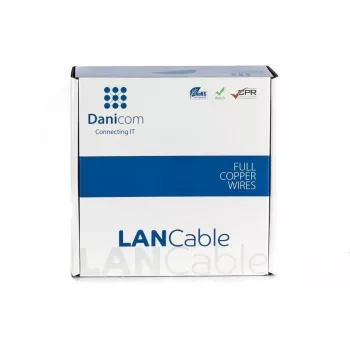 DSIT DANICOM CAT6 UTP 100 m PVC Fca síťový kabel DC-UTP6-100-FCA