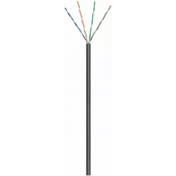 DSIT CAT6 venkovní síťový kabel, U/UTP, AWG 24/7 (flexibilní), 305 m, černý, CCA
