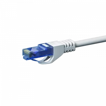 DSIT CAT6a U/UTP 100% měděný Ethernet patch kabel, 3 m, bílý