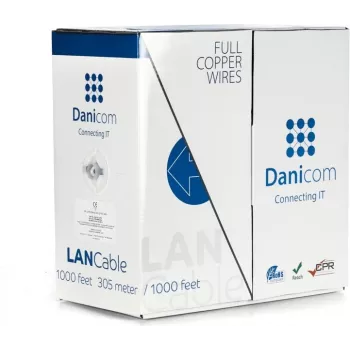 DSIT DANICOM CAT6 UTP 305m kabel s plným vodičem - LSZH (Dca)