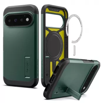 Pouzdro Spigen Tough Armor Mag MagSafe pro Google Pixel 11 Pro – Abyss Green