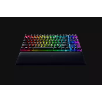 Optická herní klávesnice Razer Huntsman V2 Tenkeyless s kabelem, Clicky Purple spínače, nordic layout, RGB, černá (RZ03-03941300-R3N1)