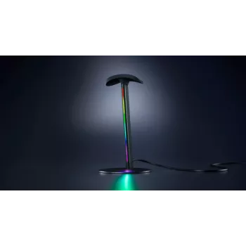 Stojan na headset RAZER Base Station V3 Chroma RGB s 2portovým USB 3.1 hubem - černý
