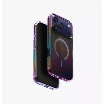 UNIQ Iridescia pouzdro pro iPhone 17 Pro s Magclick Charging - Midnight Quartz