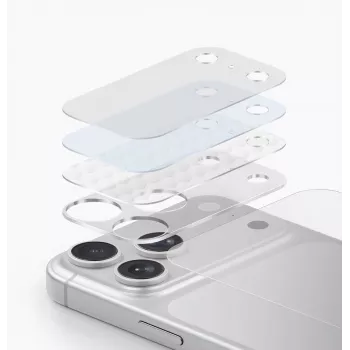 UNIQ Optix Aeroshield+ ochrana modulu fotoaparátu pro iPhone 17 Pro Max, průhledná