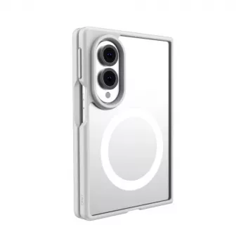 UNIQ Veren AF pouzdro pro Samsung Galaxy Z Fold8 s Magclick Charging, bílé