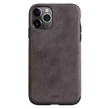 UNIQ Sueve pouzdro pro iPhone 11 Pro z tekutého silikonu, Taupe Warm Grey