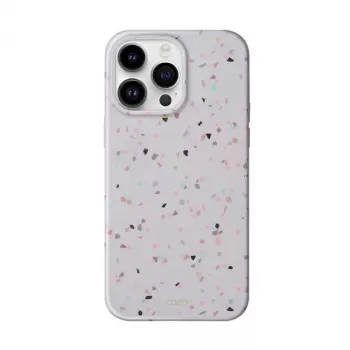 UNIQ Coehl Terrazzo pouzdro pro iPhone 14 Pro Max, pískovcové