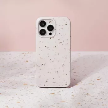 UNIQ Coehl Terrazzo pouzdro pro iPhone 14 Pro Max, pískovcové
