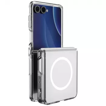 UNIQ LifePro Xtreme Magclick nabíjecí pouzdro pro Samsung Galaxy Z Flip8 – transparentní