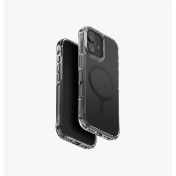 UNIQ LifePro Xtreme MagClick nabíjecí pouzdro pro iPhone 17 – černý rám, průhledná zadní strana