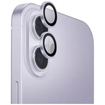 UNIQ Optix hliníkový kryt fotoobjektivu pro iPhone 17 s aplikátorem levandulový