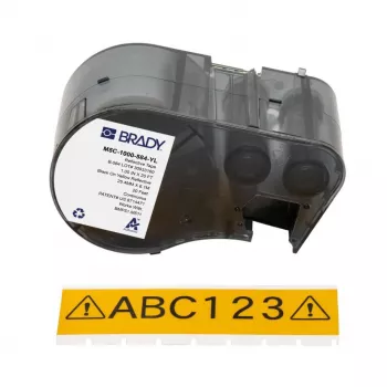 Samolaminovací vinylová etiketa BRADY BMP51/BMP53/M511, bílá/transparentní, šířka 1 palec, role 21 ft