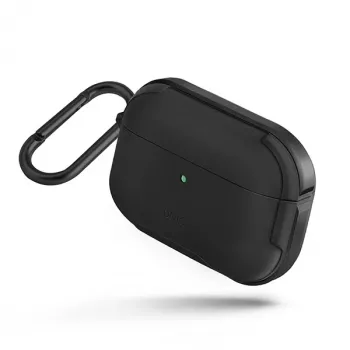 UNIQ Valencia antibakteriální pouzdro pro AirPods Pro – půlnočně černé
