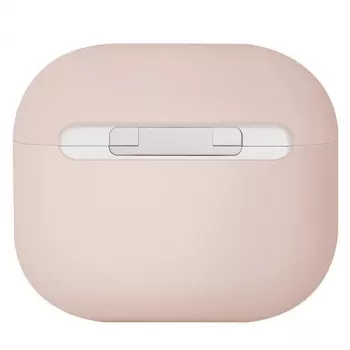 Silikonové pouzdro UNIQ Lino pro Apple AirPods 3. generace – Blush Pink