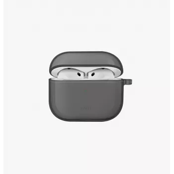 UNIQ Glase pouzdro pro Apple AirPods 4 leskle kouřové