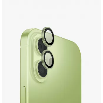 UNIQ Optix hliníkový kryt fotoobjektivu pro iPhone 17 s aplikátorem zelený