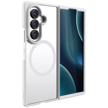 UNIQ Veren AF Magclick nabíjecí pouzdro pro Samsung Galaxy Z Flip8, Smoky Frost