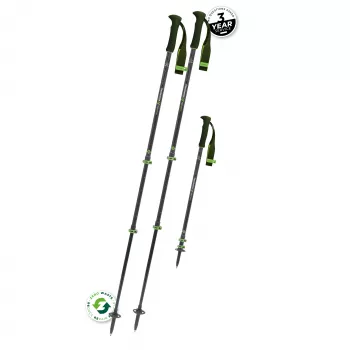 Komperdell Carbon EVO Zero Carbon Poles, Green
