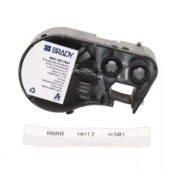 BRADY BMP41/BMP51/BMP53/M511 Low-Halide Heat-Shrink Wire Marker Sleeve, White, 38.1 mm x 6.4 m