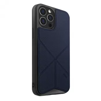 Pouzdro s klopou UNIQ Transforma pro iPhone 12 Pro Max – Electric Blue