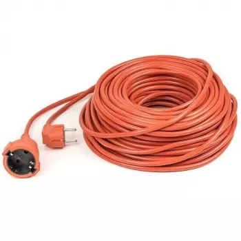 POWER PLANT, LLC 40m prodlužovací kabel heavy-duty s 1 zásuvkou Schuko, 3x2,5mm² pryžový kabel, IP44, 16A, 230V, černý