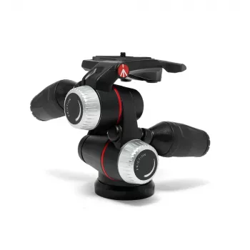 Třícestná hlava Manfrotto MHXPRO-3WX se zasouvacími páčkami, hliník, nosnost 8 kg, rychloupínací destička 200PL-14, černá