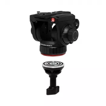 Půlkulová hlava Manfrotto 520BALLSHX 75 mm s krátkou rukojetí pro vyrovnání stativu