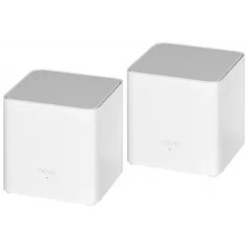 Mesh Wi-Fi 6 systém Tenda MX3 (balení 2 ks) AX1500 Whole Home, dvoupásmový, 2 gigabitové porty na jednotku, bílý
