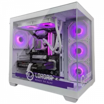 Herní PC LORGAR ADVANCED A201 – AMD Ryzen 5 7500F, GeForce RTX 5060 Ti 16 GB, 32 GB DDR5, 1 TB NVMe SSD, 750W zdroj, bílý