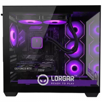 Herní PC LORGAR ADVANCED A201 – AMD Ryzen 5 7500F, GeForce RTX 5060 Ti 16 GB, 32 GB DDR5 6400MHz, 1 TB NVMe SSD, 750W zdroj, 240mm AIO, černé