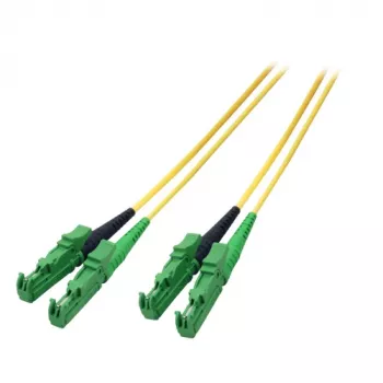 EFB R&M Duplex patch kabel E2000/APC na E2000/APC OS2 Singlemode 3m LSZH 3mm žlutý G657A1 třída C