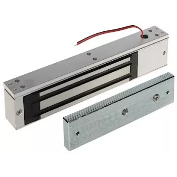 Elektromagnetický zámek INNE ZE-320, přídržná síla 300 kg, 12/24V DC, fail-safe, povrchová montáž