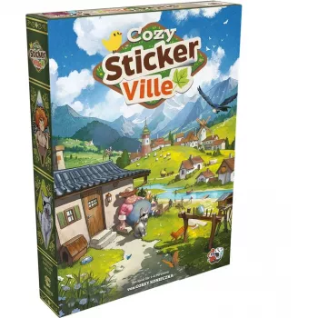 Samolepková knížka ASMODEE Cozy Stickerville | série TOPModel | 24 stran, 6 archů samolepek | kreativní hraní od 6 let