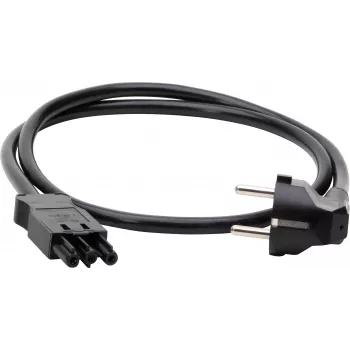 Prodlužovací kabel s ochranným kontaktem KOPP ELEKTROTECHNIK, 1,5 mm², kompatibilní s GST18i3, 1 m, černý