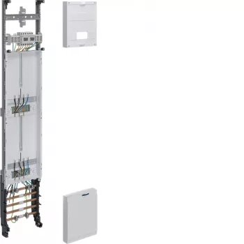 Hager Complete Meter Field Z 1350x250mm 3-Phase 2 Meter Positions 10mm² with Isolating Function