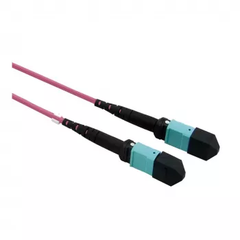 VALUE MPO trunk kabel 50/125µm OM4, MPO/MPO, typ A, fialový, 15 m