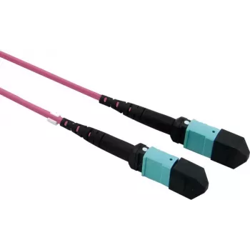 VALUE MPO trunk kabel 50/125µm OM4, MPO/MPO, typ A, fialový, 15 m