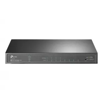 TP-Link Omada SG2008P 10portový Gigabit Smart PoE+ switch, 4× PoE+ 62W, 2× SFP, Cloud SDN, bez ventilátoru, V3.3