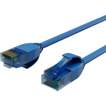 ShiverPeaks BASIC S- Slim patch kabel Cat.6 U/UTP 3m modrý