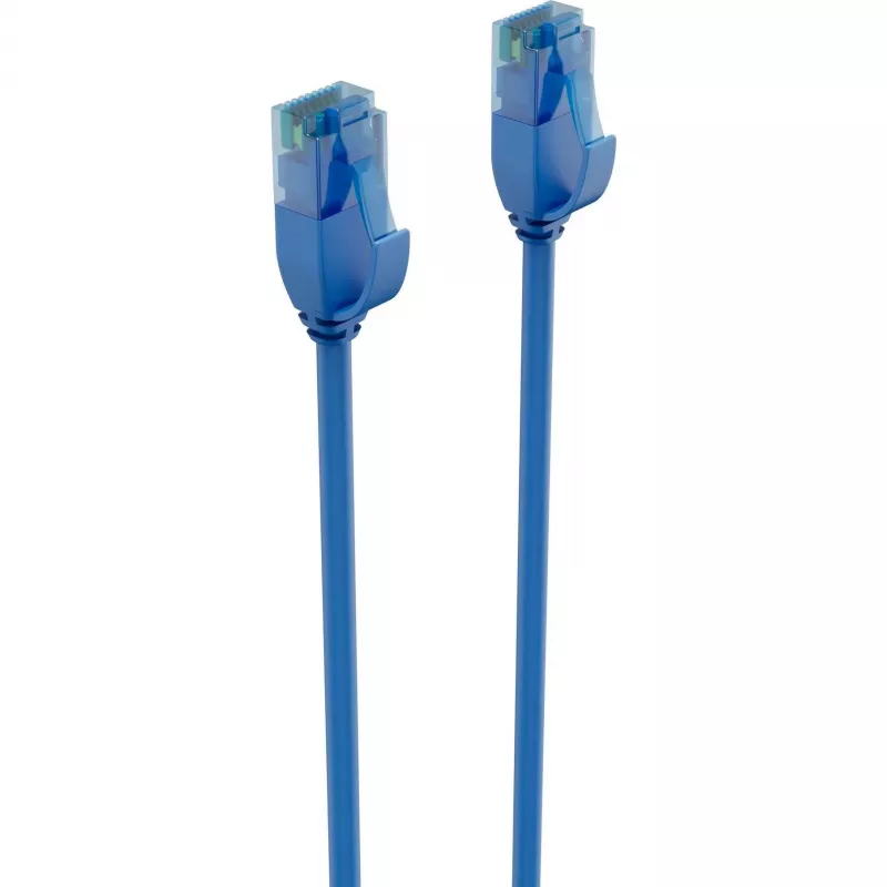ShiverPeaks BASIC S- Slim patch kabel Cat.6 U/UTP 3m modrý