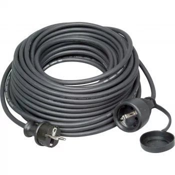 Prodlužovací kabel KOPP ELEKTROTECHNIK 25 m těžký gumový, Schuko, H07RN-F, IP44, 16 A, černý