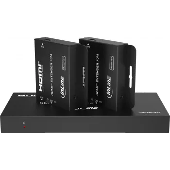 Video splitter/extender InLine® 1x2 Cat.6 HDMI 4K/30Hz sada