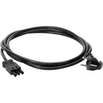 Kopp GST18i3 Schuko úhlový napájecí kabel 3m 3G1,5mm² H05VV-F černý
