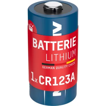ANSMANN 1510-0072 CR123A lithiová baterie – 3V 1600mAh, vysoká energetická hustota, 10letá trvanlivost (velké balení)