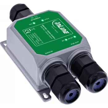 InLine® PoE++ venkovní injektor, 10Gb/s, 90W, IP67