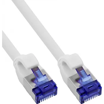 INLINE® B-74955W Slim Cat.6A S/FTP LSZH Patch kabel, bílý, 0,5 m, 150 ks