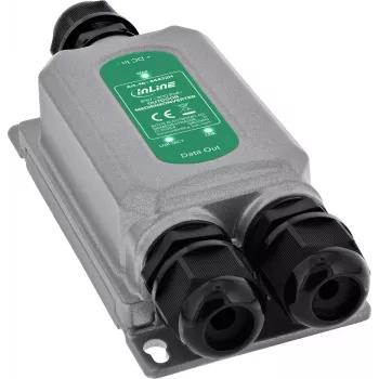 InLine® PoE+ media konvertor outdoor IP67 IK10 1 Gb/s RJ45 SFP