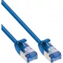 InLine® Slim Cat.6A U/FTP patch kabel, 2 m, modrý, 10GbE, LSZH